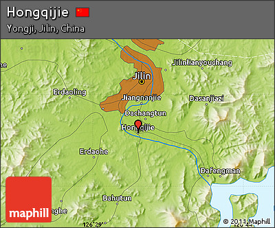Physical Map of Hongqijie