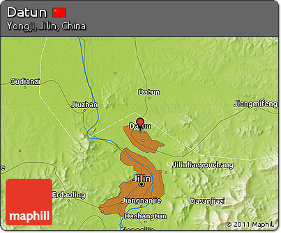 Physical Map of Datun