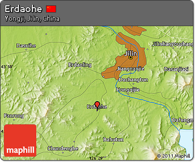 Physical Map of Erdaohe