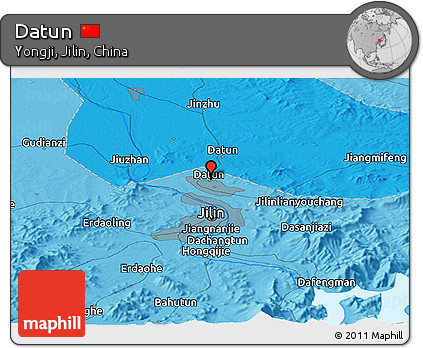 Political Panoramic Map of Datun