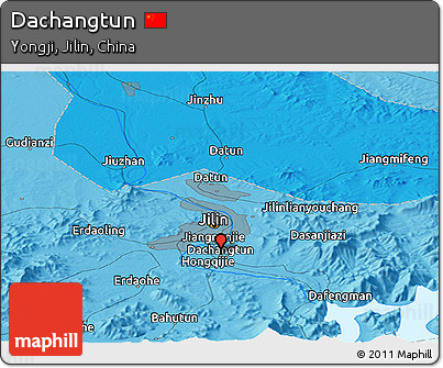 Political Panoramic Map of Dachangtun