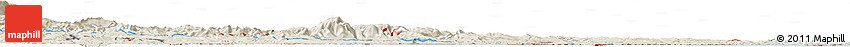 Shaded Relief Horizon Map of Serravalle