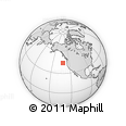 Outline Map of the Area around 43° 53' 30" N, 131° 40' 30" W, rectangular outline