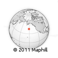 Outline Map of the Area around 43° 53' 30" N, 151° 13' 29" W, rectangular outline
