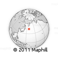 Outline Map of the Area around 43° 53' 30" N, 159° 1' 30" E, rectangular outline