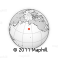 Outline Map of the Area around 43° 53' 30" N, 160° 34' 29" W, rectangular outline
