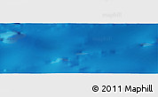 Shaded Relief Panoramic Map of the area around 43° 53' 30" N, 167° 31' 30" E