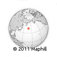 Outline Map of the Area around 43° 53' 30" N, 168° 22' 30" E, rectangular outline