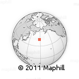 Outline Map of the Area around 43° 53' 30" N, 177° 43' 29" E, rectangular outline
