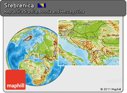 Physical Location Map of Srebrenica