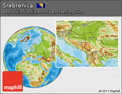 Physical Location Map of Srebrenica
