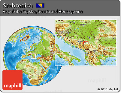 Physical Location Map of Srebrenica