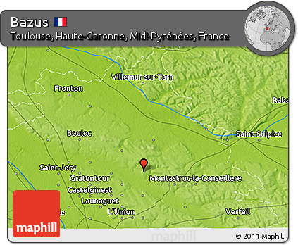 Physical 3D Map of Bazus