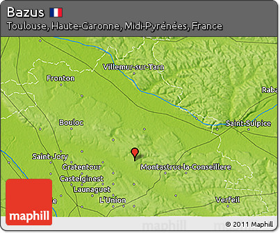 Physical 3D Map of Bazus