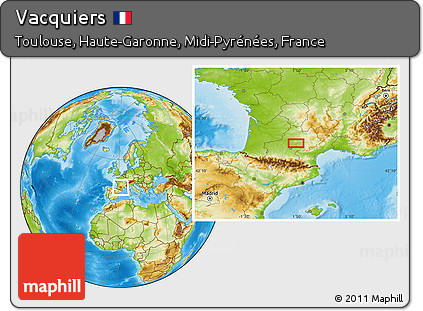 Physical Location Map of Vacquiers