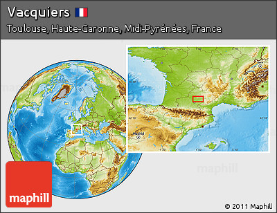 Physical Location Map of Vacquiers