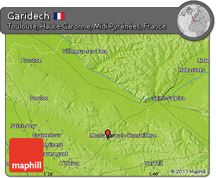 Physical Map of Garidech