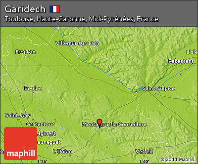 Physical Map of Garidech