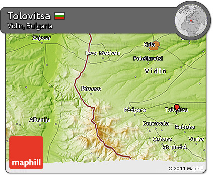 Physical 3D Map of Tolovitsa