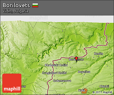 Physical 3D Map of Borilovets