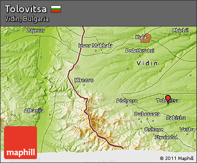 Physical 3D Map of Tolovitsa