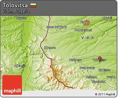 Physical 3D Map of Tolovitsa