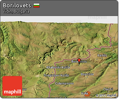 Satellite 3D Map of Borilovets