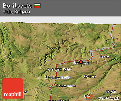 Satellite 3D Map of Borilovets