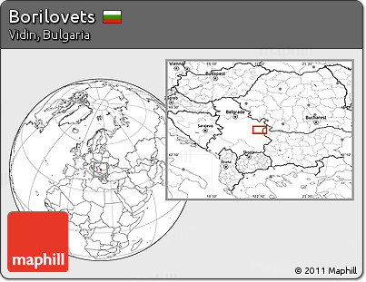 Blank Location Map of Borilovets