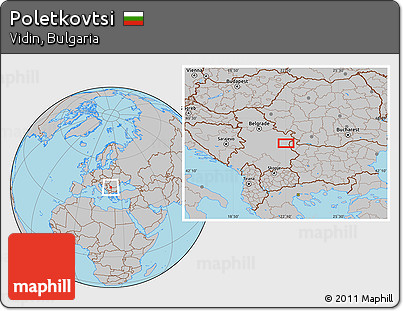 Gray Location Map of Poletkovtsi