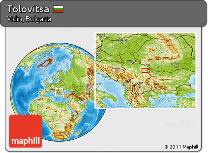 Physical Location Map of Tolovitsa
