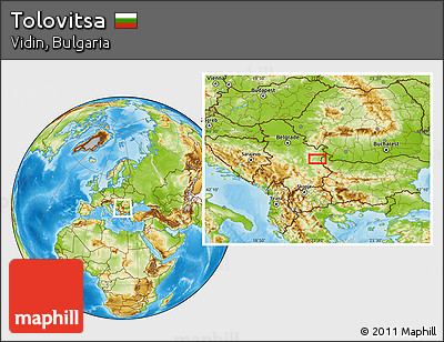 Physical Location Map of Tolovitsa