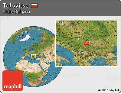 Satellite Location Map of Tolovitsa