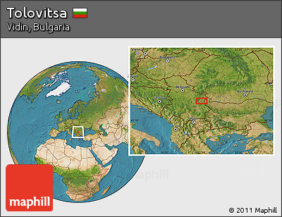 Satellite Location Map of Tolovitsa