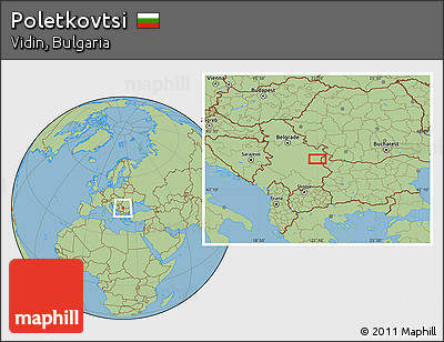 Savanna Style Location Map of Poletkovtsi