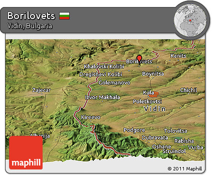 Satellite Panoramic Map of Borilovets