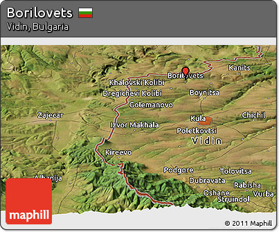 Satellite Panoramic Map of Borilovets