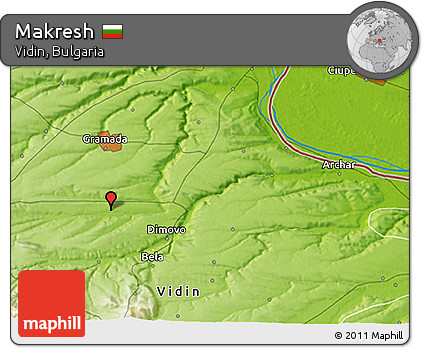 Physical 3D Map of Makresh