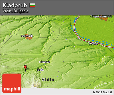Physical 3D Map of Kladorub