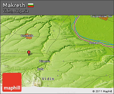 Physical 3D Map of Makresh