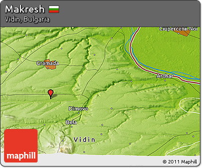 Physical 3D Map of Makresh