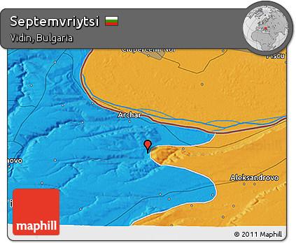 Political 3D Map of Septemvriytsi