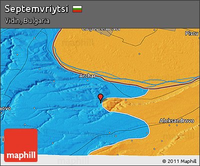 Political 3D Map of Septemvriytsi