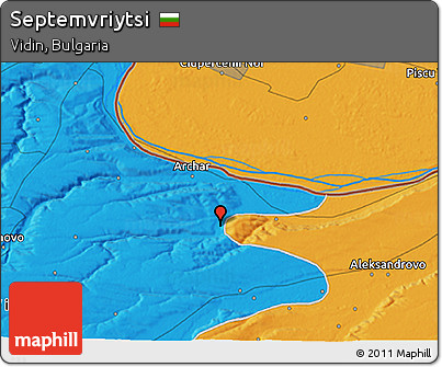 Political 3D Map of Septemvriytsi