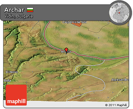 Satellite 3D Map of Archar
