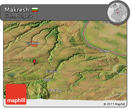 Satellite 3D Map of Makresh