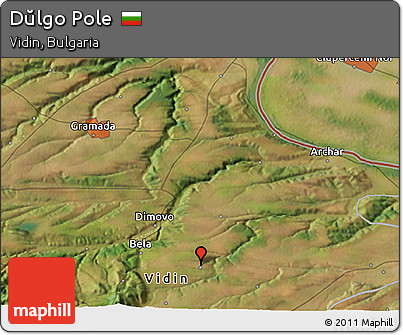 Satellite 3D Map of Dŭlgo Pole