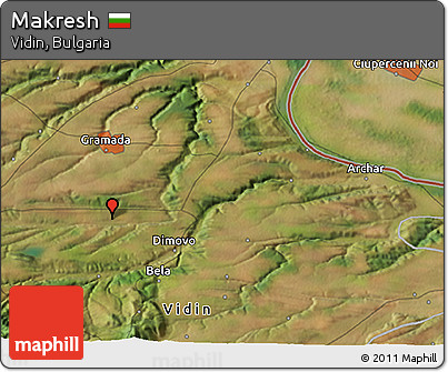 Satellite 3D Map of Makresh