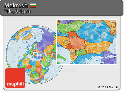 Political Location Map of Makresh