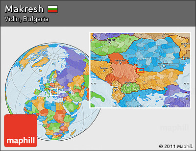 Political Location Map of Makresh
